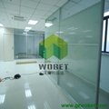 smart glass partition office wall with aluminum frame