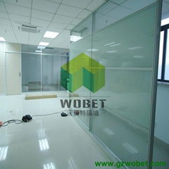 smart glass partition office wall with