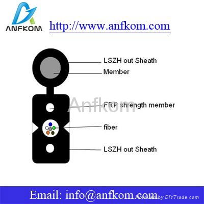 FTTH Drop Cable 2 Core(Self-Support) Outdoor Cable 3