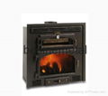 cast iron stove with baking oven  1