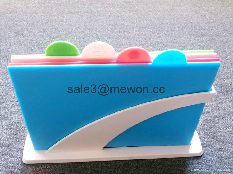 Rectangular 4in1 set Labled Plastic Cutting  Board  2