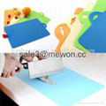 Anti-slip Antimicrobial factory direct thin plastic cutting mat with non-slip 