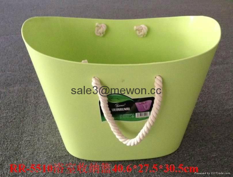 plastic beach basket /laundering basket from China supplier 4