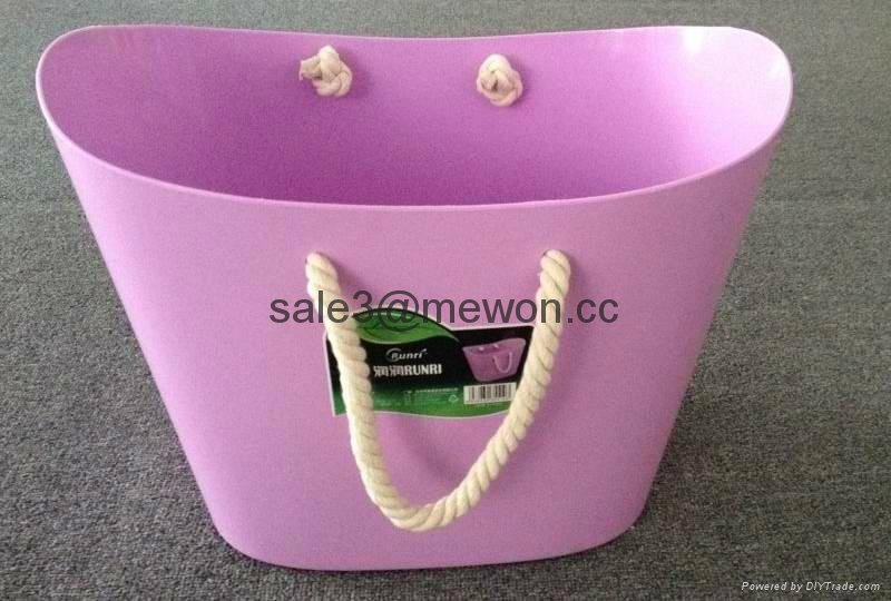 plastic beach basket /laundering basket from China supplier 5