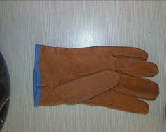 dog grain leather glove