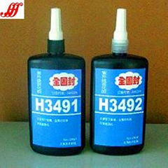 Loctite curing adhesive for touch-screen display glass