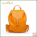  GF-J110 Fashion Design Tangerine Geniune Leather Backpack for Ladies 