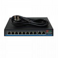 8 ports 10/100Mbps POE switch with 2