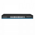 24 ports 10/100Mbps POE switch with 2