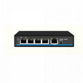 4 ports 10/100/1000Mbps POE switch