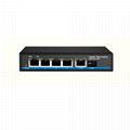 4 ports 10/100/1000Mbps POE switch with