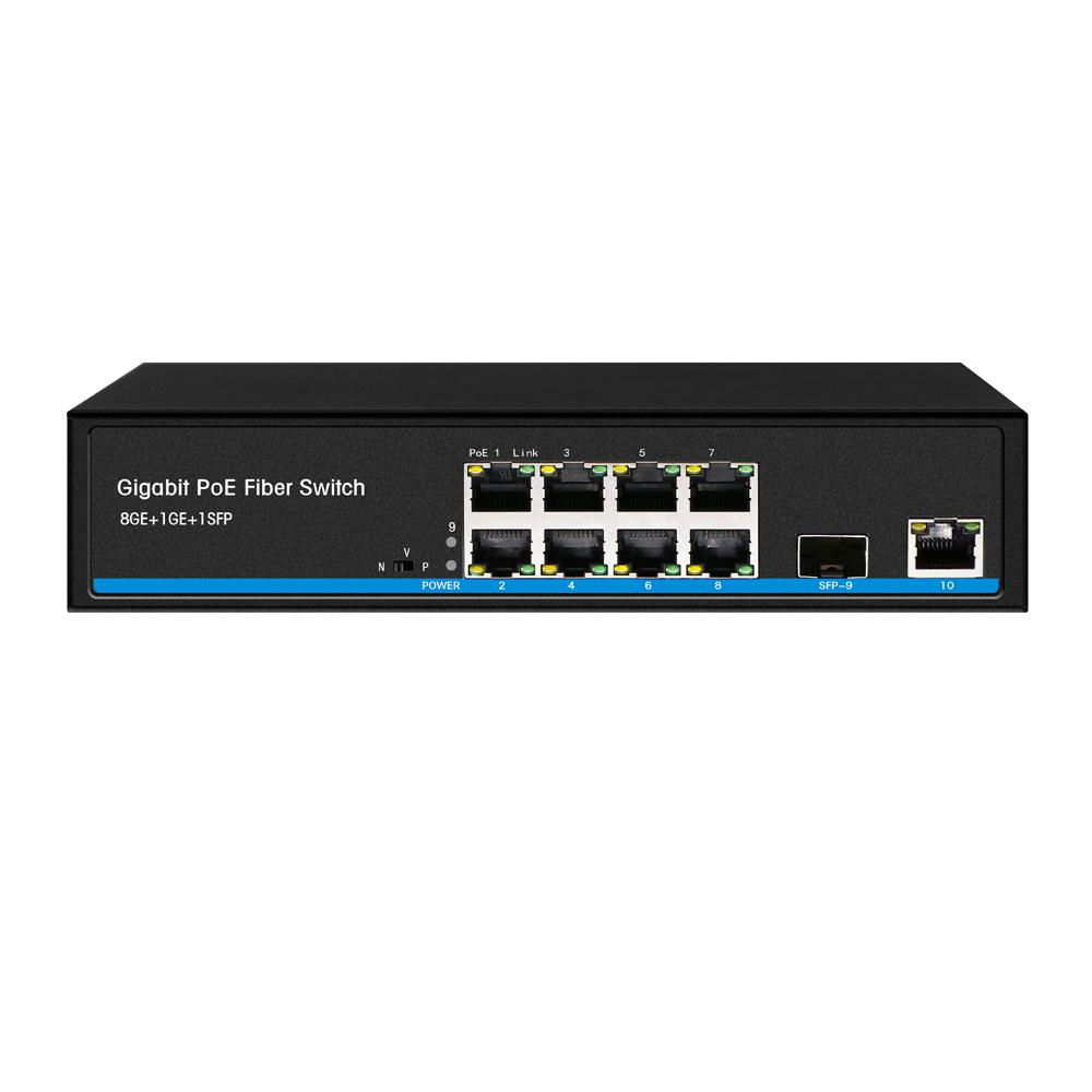 8 ports 10/100/1000Mbps POE switch with 1 GE+1 SFP uplink 4
