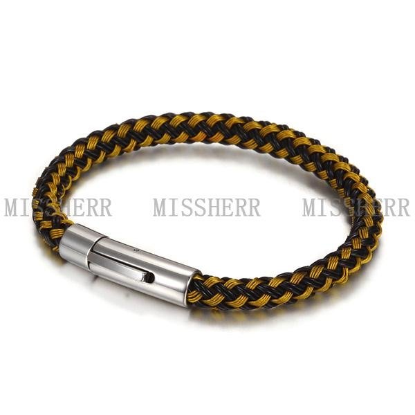 Different style frienship leather charm bracelet in china NSB700