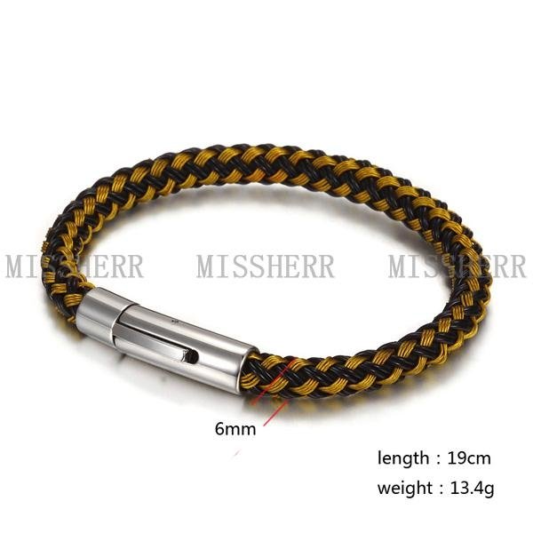 Different style frienship leather charm bracelet in china NSB700 2
