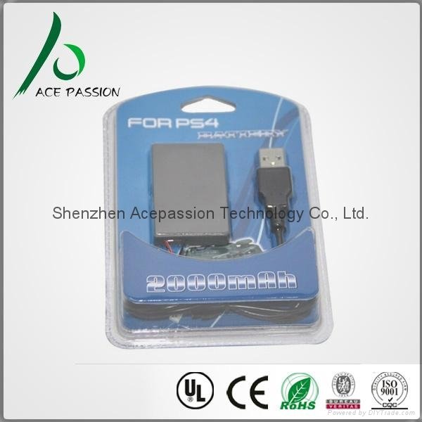 For PS4 rechargeable battery pack 2000mah