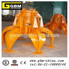 25t Electro-hydraulic Orange Peel Grab for bulk materrials