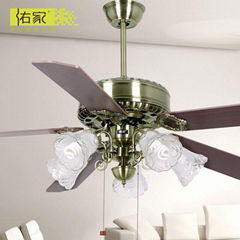 60 inch wood antique brass fan silencer