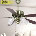 60 inch wood antique brass fan silencer 2