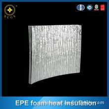 Aluminum foil reflective insulation with closed cell polyethylene foam backing