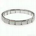 316L stainless steel starter italian charm bracelet 1