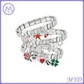 316L stainless steel national flag charm bracelet 3