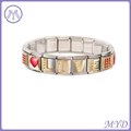 316L stainless steel Italian charm bracelet 1