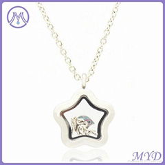 316L stainless steel floating charm locket pendant