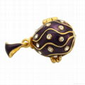 Wholesale Enamel Mini Faberge Egg Russian Egg Pendant