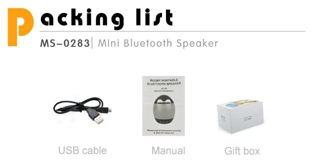 Hairong portable egg shape 3.0 EDR mini cute bluetooth speaker 4