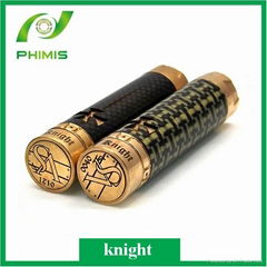 Phimis newest mechanical knight mod clone by copper+carbon fiber