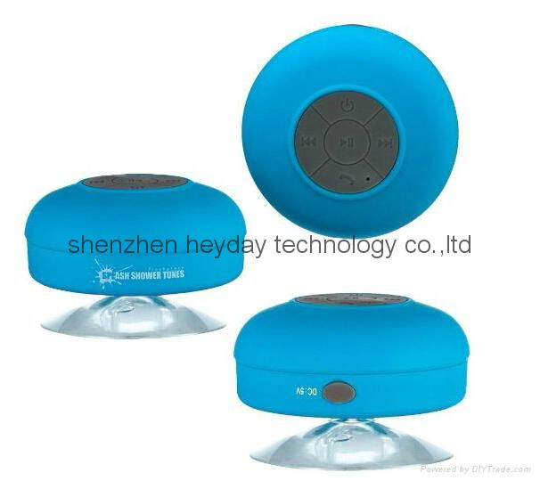 Waterproof Bluetooth Speaker With Suction Cup