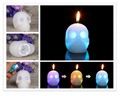 Halloween Skull Shape Color-changing LED candle 3
