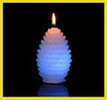 Christmas Pinecone battery-operated Color-changing LED candles 3