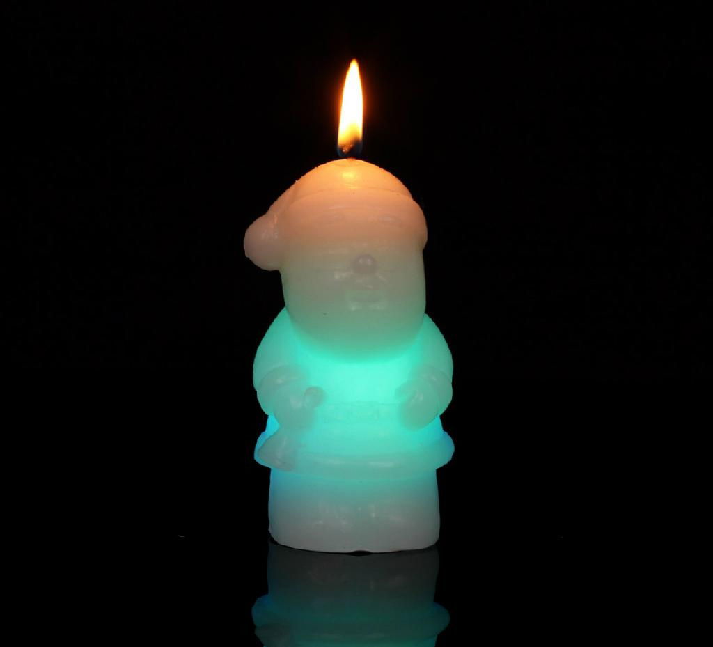 Fantastic Santa Claus  Color Changing  LED Candle 4