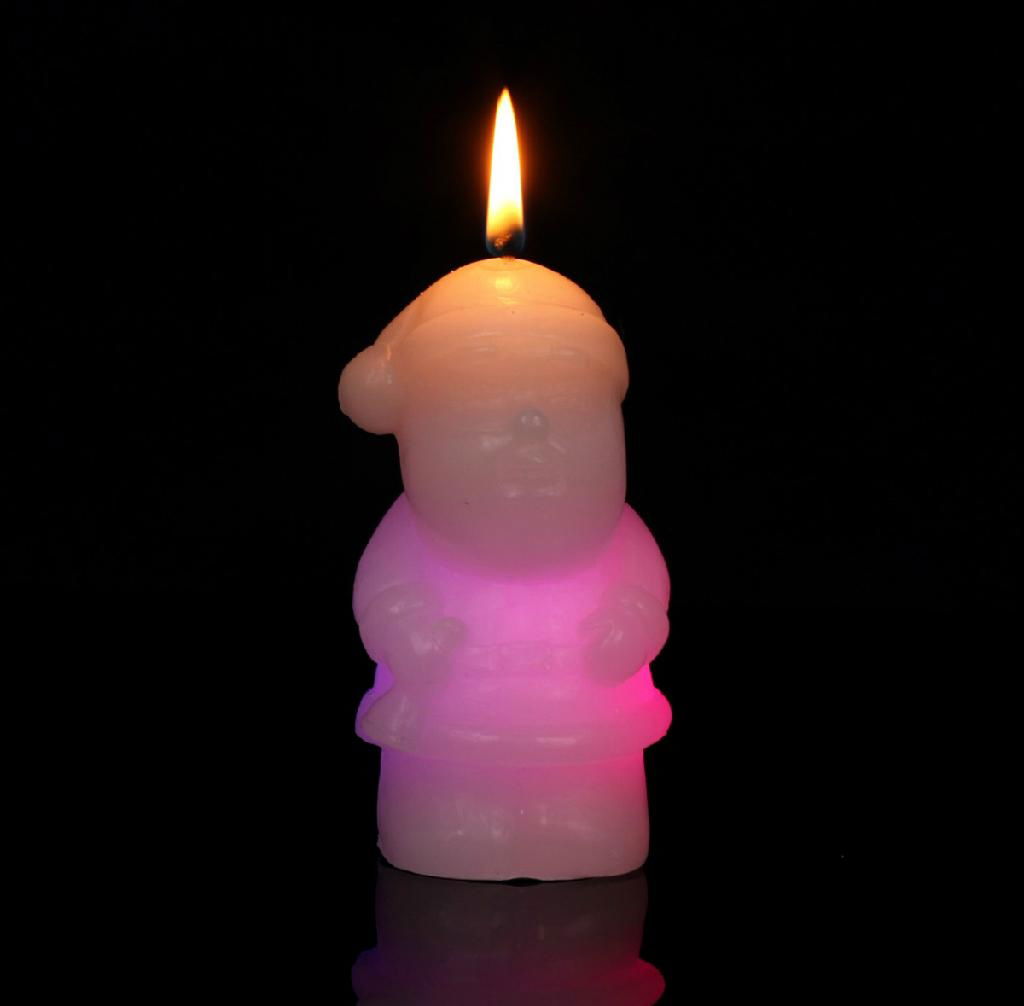 Fantastic Santa Claus  Color Changing  LED Candle 3