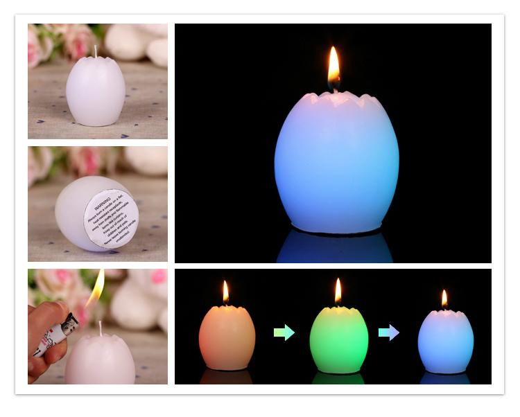 Ester Half Egg Color-changing LED candles 3