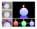 Round Shape Battery-operated Color-changing LED candles 3