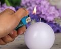 Round Shape Battery-operated Color-changing LED candles 5