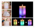 Trilateral Shape Color-changing LED candles 4