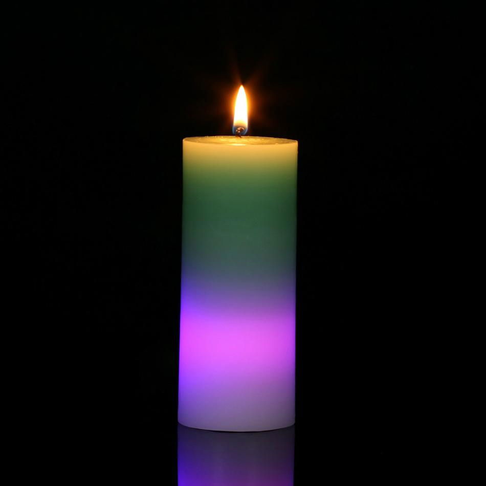 Rainbow Pillar Series Color-changing LED candles 3