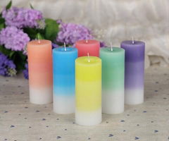 Rainbow Pillar Series Color-changing LED candles