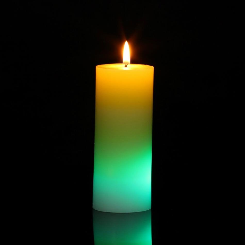Rainbow Pillar Series Color-changing LED candles 4
