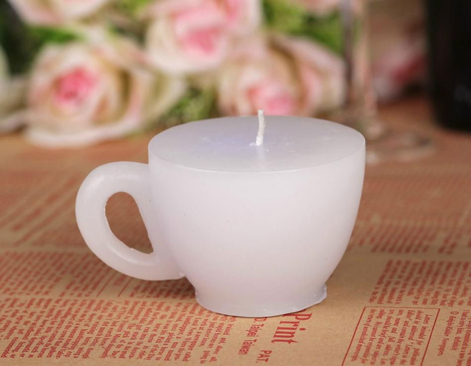 Battery operated Color changing Mug Shape LED candles 3