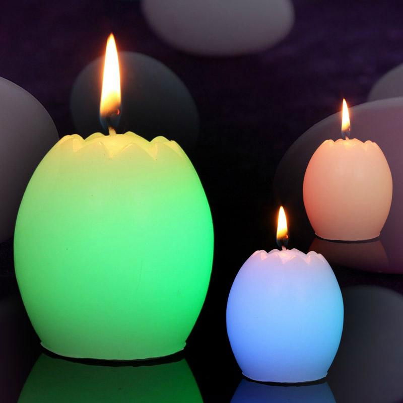 Ester Half Egg Color-changing LED candles