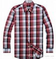 wholesale cheapest men long sleeve plaid washed shirt free shipping drop ship 1