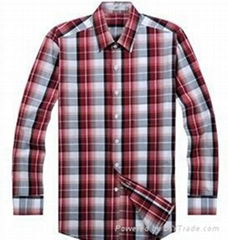 wholesale cheapest men long sleeve plaid washed shirt free shipping drop ship