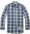 wholesale cheapest men long sleeve plaid washed shirt free shipping drop ship 2