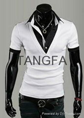 men's stylish slim t shirt korean fashion t shirt free shipping