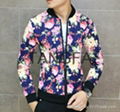 2014 autumn new men's casual jackets spend tide Korean Slim thin section collar  3