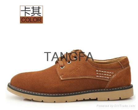 Winter suede leather men's casual shoes men casual shoes leather shoes British t